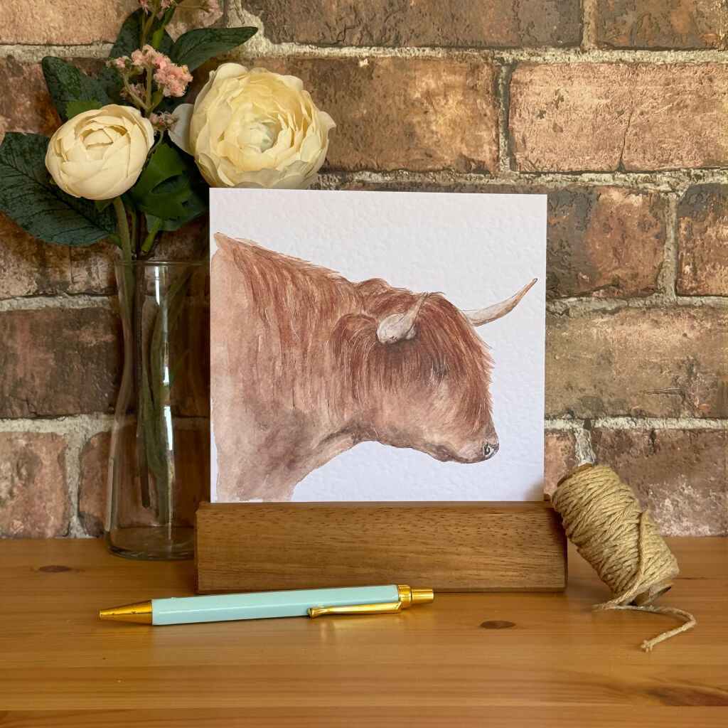 Highland Cow Greeting Card