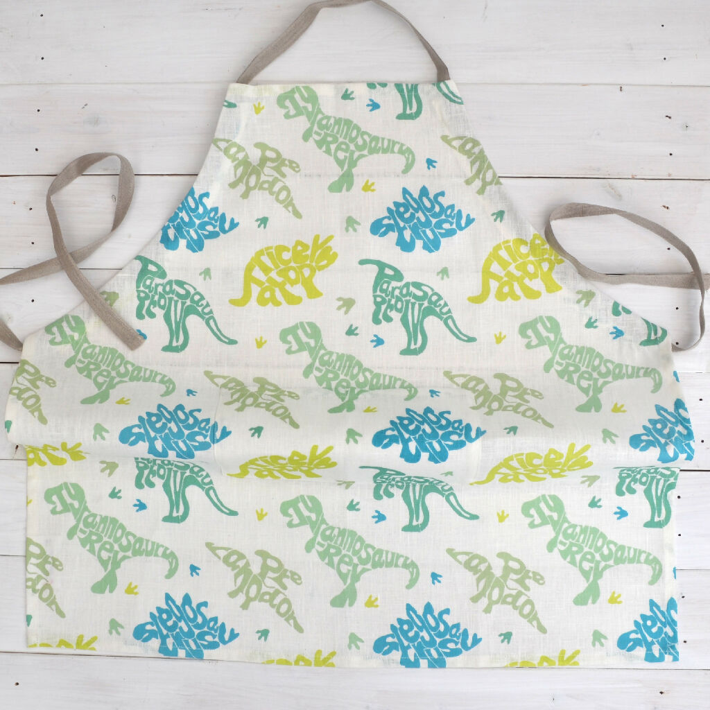 Children's Linen Aprons - Animal Designs