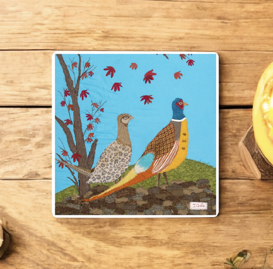 Pheasant Ceramic Drinks Coaster