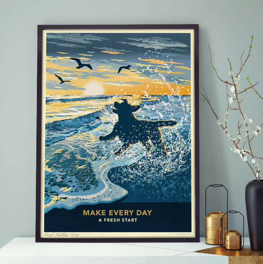 LABRADOR RETRIEVER ‘FRESH START’ LIMITED EDITION ART PRINT