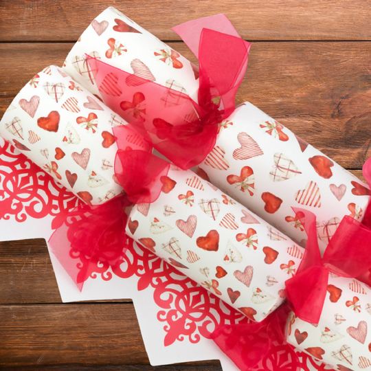 Scandi Hearts Mix | Cracker Making Craft Kit | Make & Fill Your Own