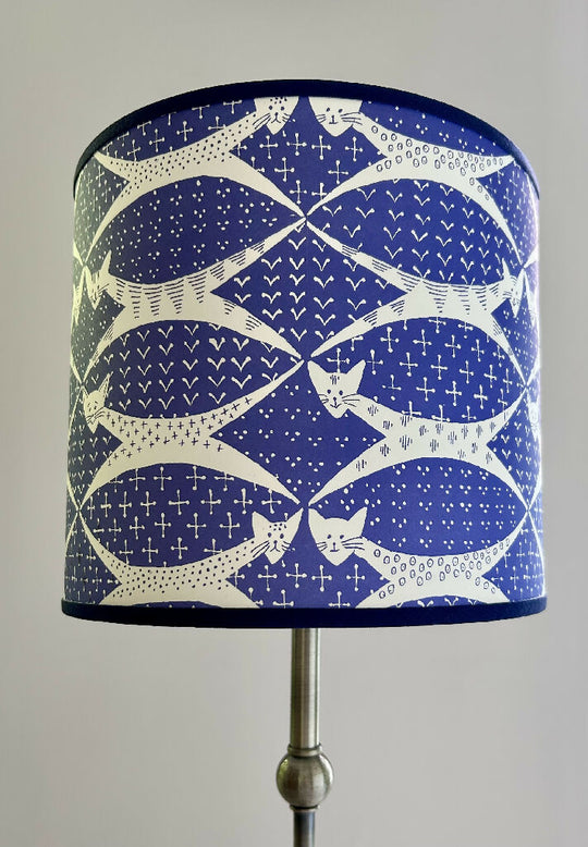 'Fancy Felines' Drum Lampshade
