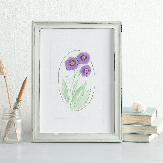 'Auricula' Framed Original Art