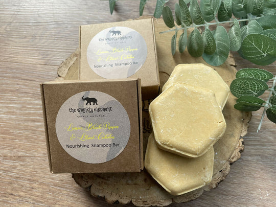 Natural Solid Shampoo Bar - Lemon, Black Pepper & Litsea Cubeba