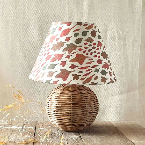 Russet Organic Cotton Conical Lampshade