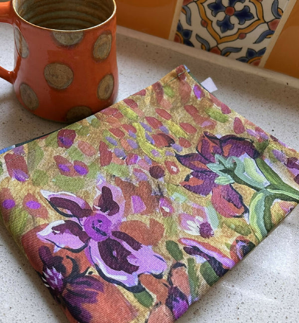 Wildflower Bloom tea towel