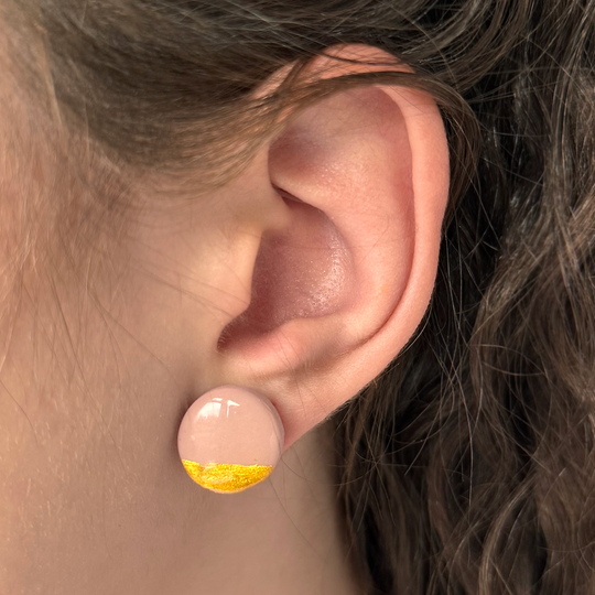 Ophelia Round Earrings | Blush