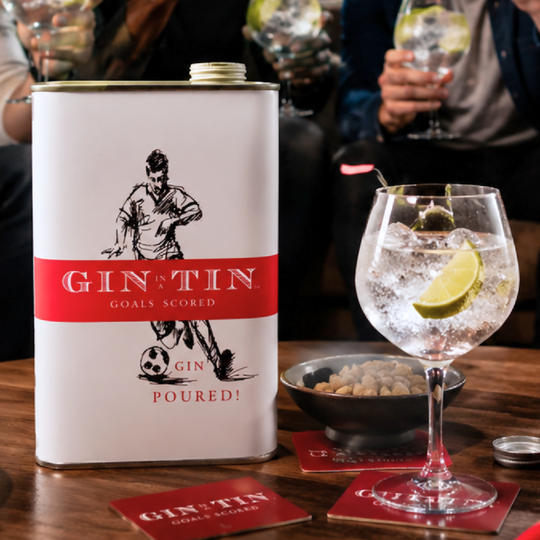 Gin Poured. Goals Scored! Gin In A Tin | 50cl