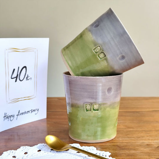 40th Birthday And Wedding Anniversary Mug Tumbler