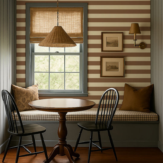 Flat White Coffee Stripe Wallpaper
