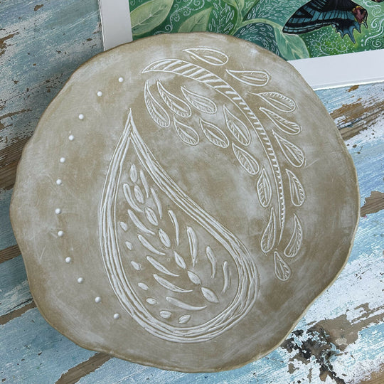 Fresh Lines Fruit Bowl -Leaf design
