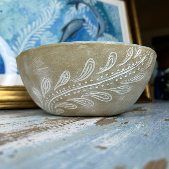 Fresh Lines Deep bowl - Fern design