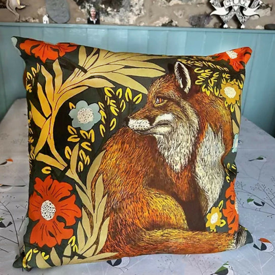 Fox in the Wood Double Sided Cushion