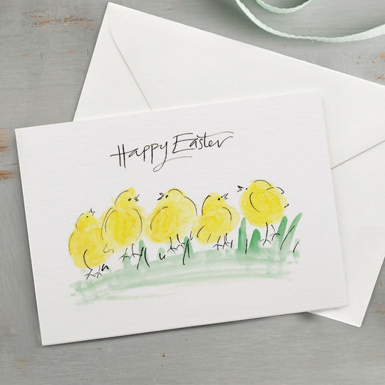 'Easter Chicks' Greetings Card