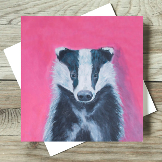 Badger Greeting Card Blank