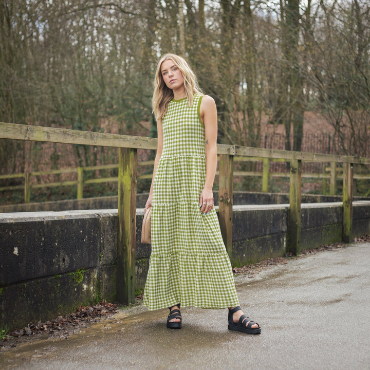 cotton gingham dress Haines oversized fit 100% cotton that moves with you Clever lining for seamless day Dorothy Cotton Gingham Dress 