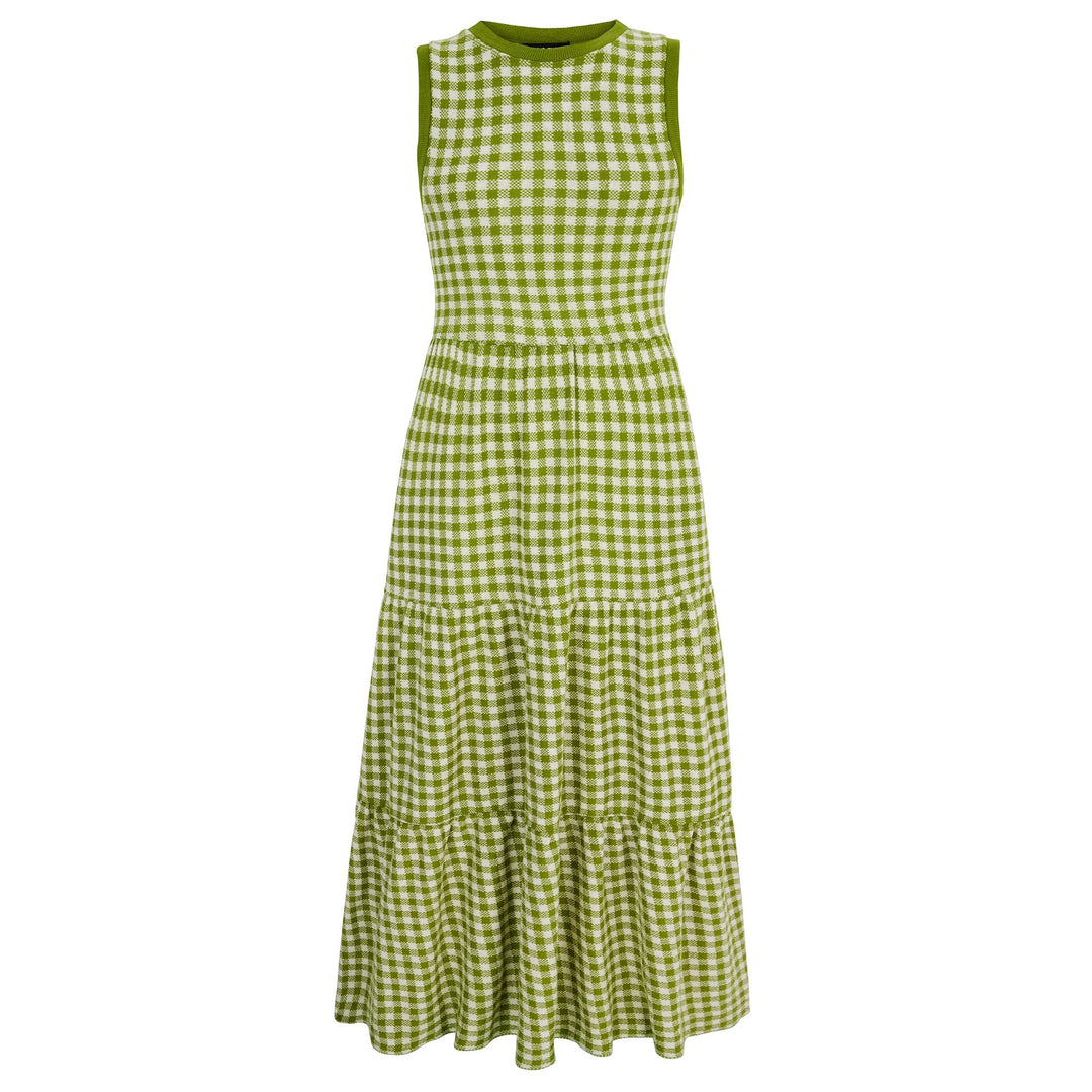 slim fit dress slacks Franklin Gingham Midi Dress main image 1