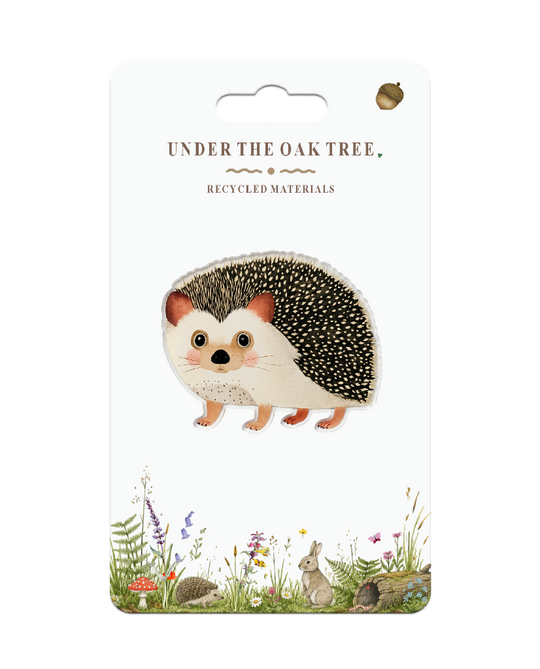 Badge - Hedgehog British Nature Wildlife Brooch Gift