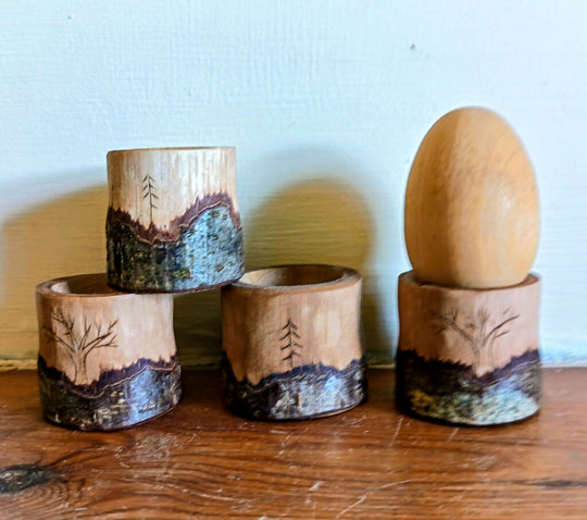 Egg Cups - Hazel Wood