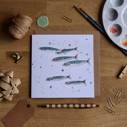Mackerel Greeting Card