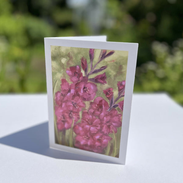Gladioli Greeting Card