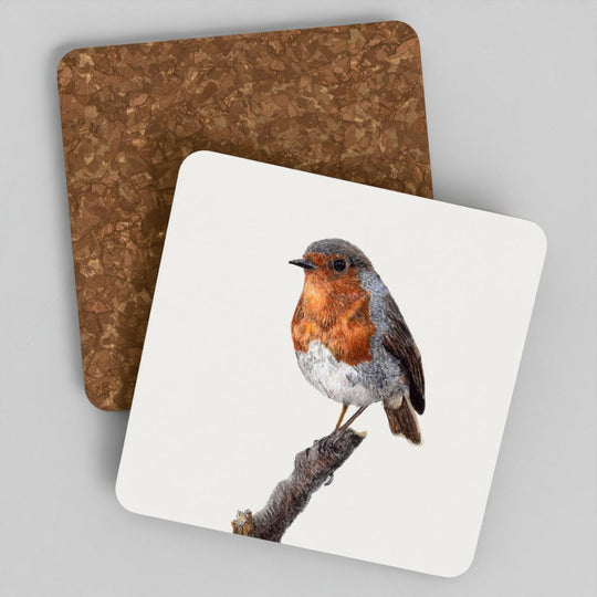 First Light Robin Coaster Set - British Wildlife Art
