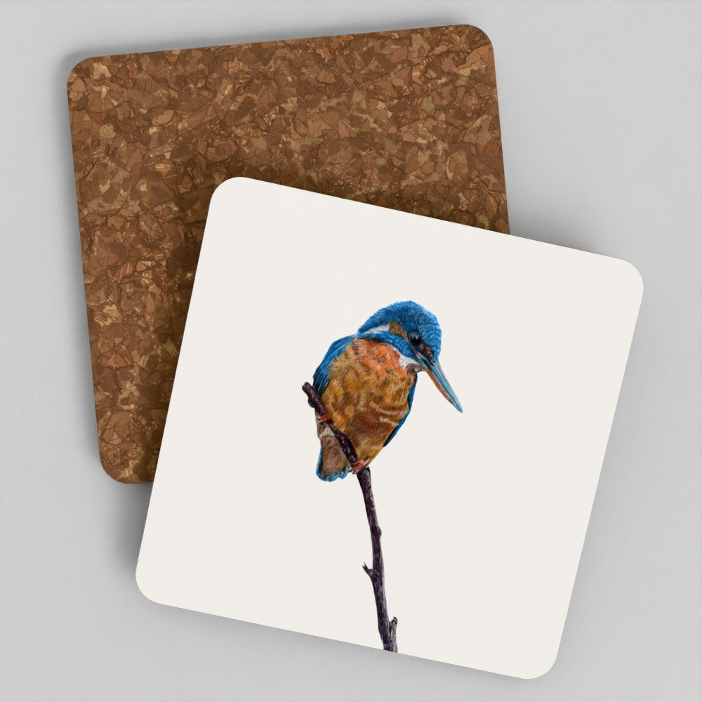 Kingfisher Coaster Set | British Wildlife Art Coasters | Art by Jay ...