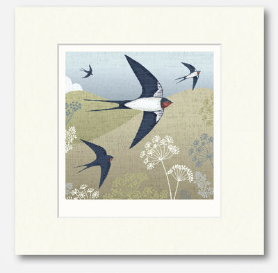 Swallow -Signed and mounted Giclée Art Print