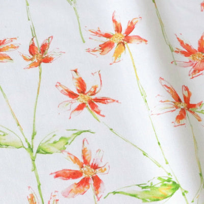 Dancing Autumn Daisies Soft Furnishing Fabric