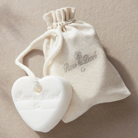 Lavender and rose geranium heart soap
