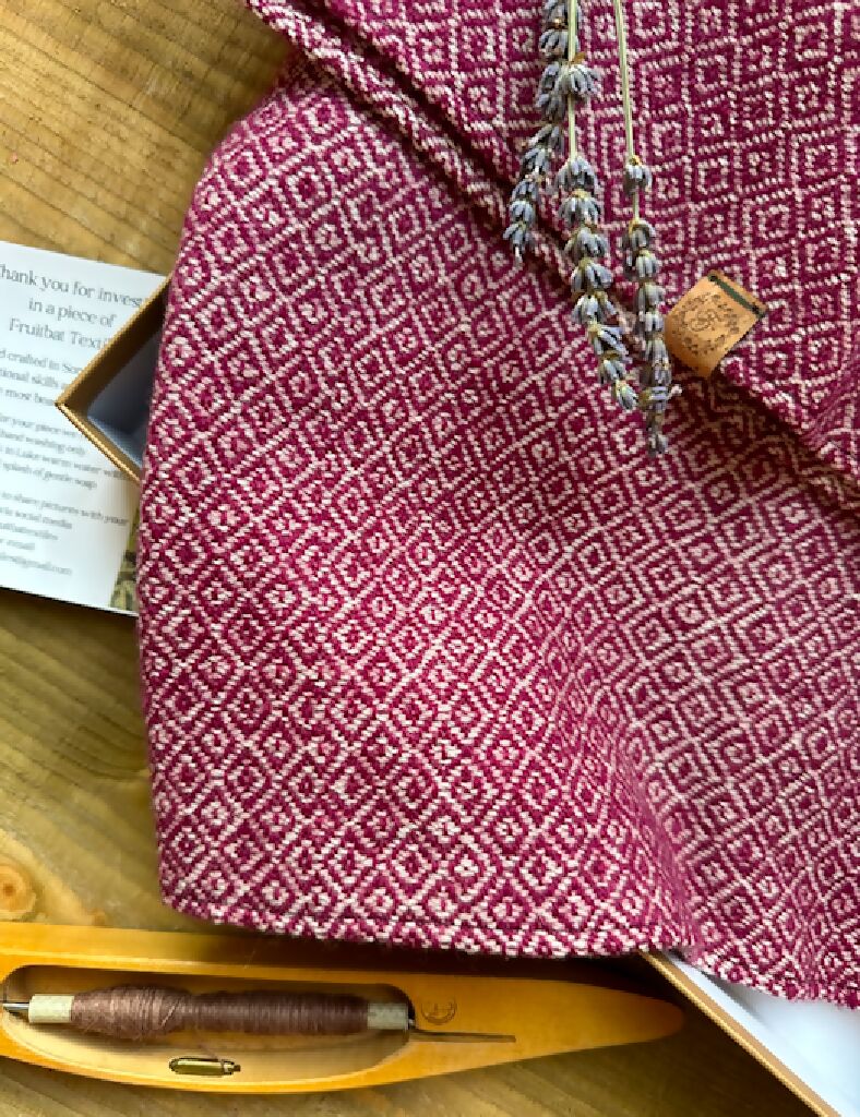 Magenta Diamonds British Wool Cowl