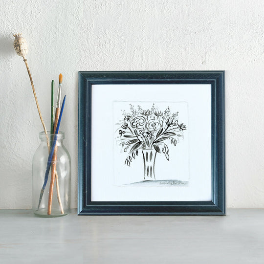 'Vase Of Flowers' Framed Original Painting
