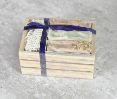 Wooden Crate Soap Gift Set