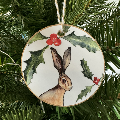 Hare Christmas decoration