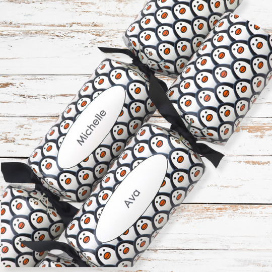 Personalised Cracker Making Craft Kit | Just Penguins |  Makes 4 or 6 Crackers