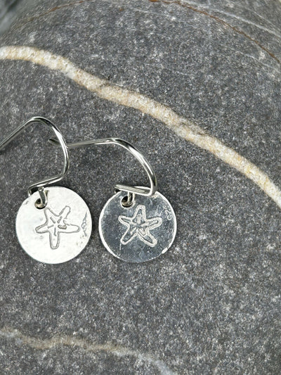 Starfish Silver Earrings