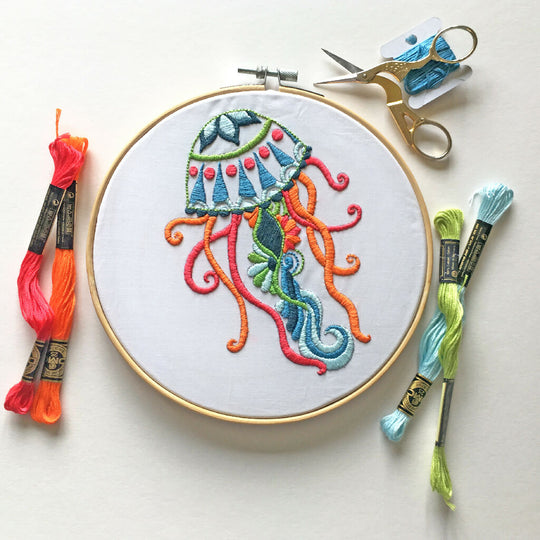 Jellyfish Embroidery Kit