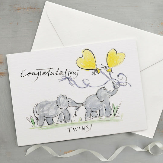 'Congratulations Twins!' New Baby Card