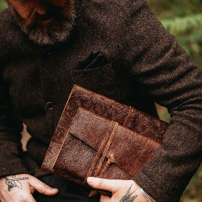 Botanical Walnut Leather Journals