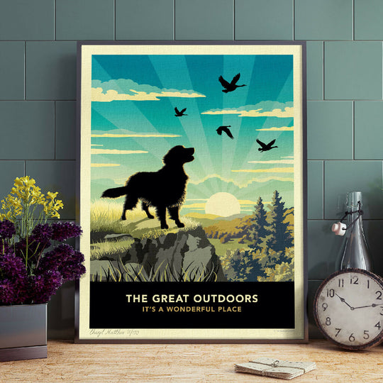 GOLDEN RETRIEVER 'THE GREAT OUTDOORS’ LIMITED EDITION ART PRINT