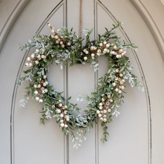 Sparkle Berry Heart Wreath