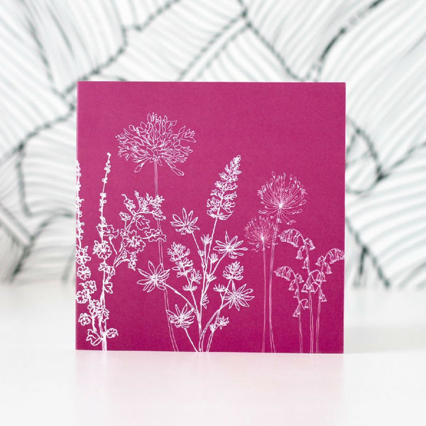 Garden Flowers Greetings Card