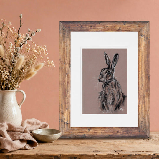 Hare Portrait – Original Wildlife Artwork