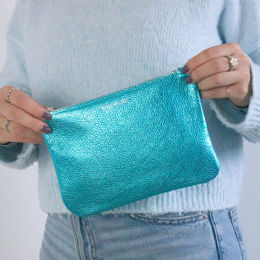 Mermaid Leather Clutch Bag - RheAmore