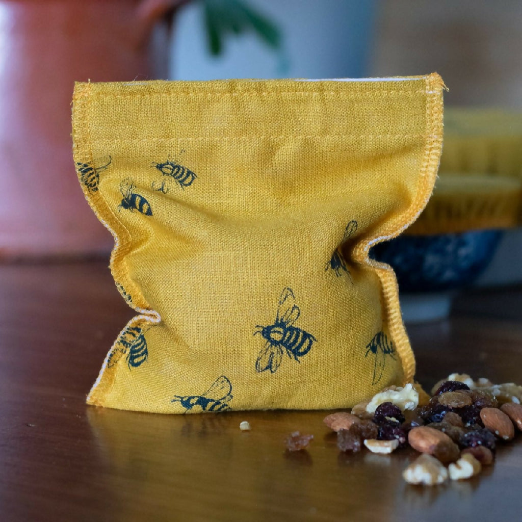 Bee Reusable Snack Bag