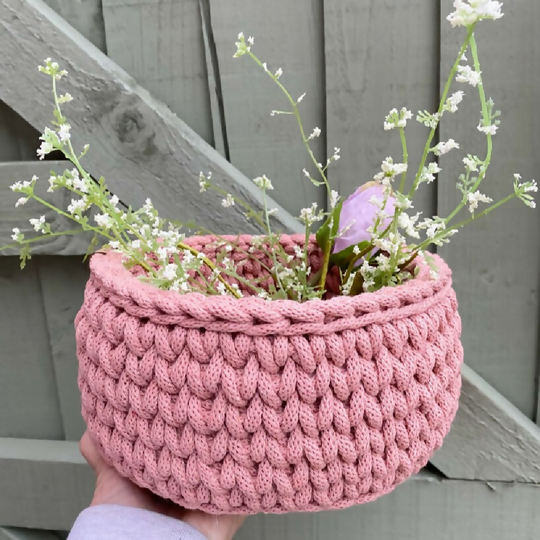 Midi Handmade Recycled Cotton Basket
