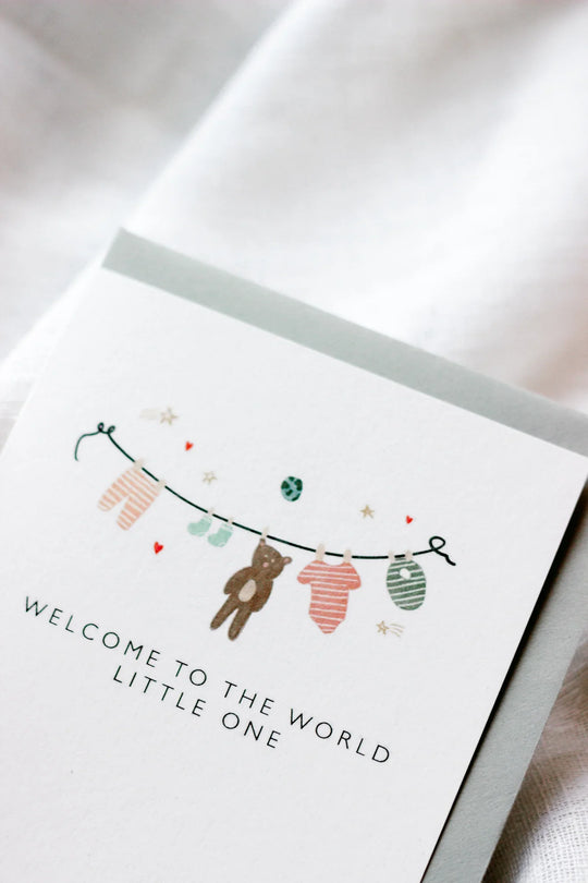 Welcome To The World Little One Card (Girl)