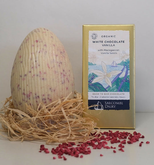 White Chocolate Raspberry Easter Egg