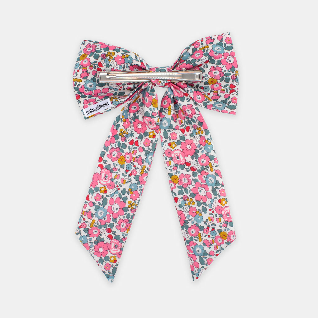 Liberty Bow Hair Clip - Betsy Ann E Print | Country Living Marketplace