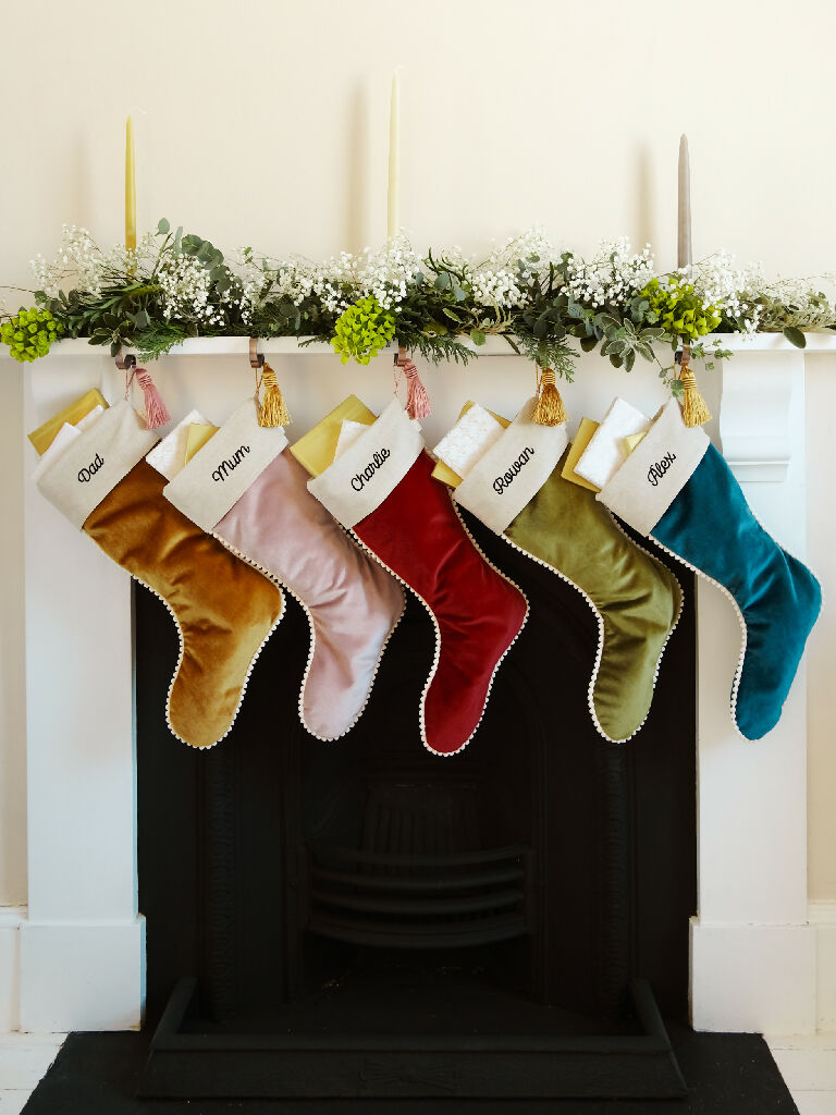 Luxury Christmas Stocking in Velvet